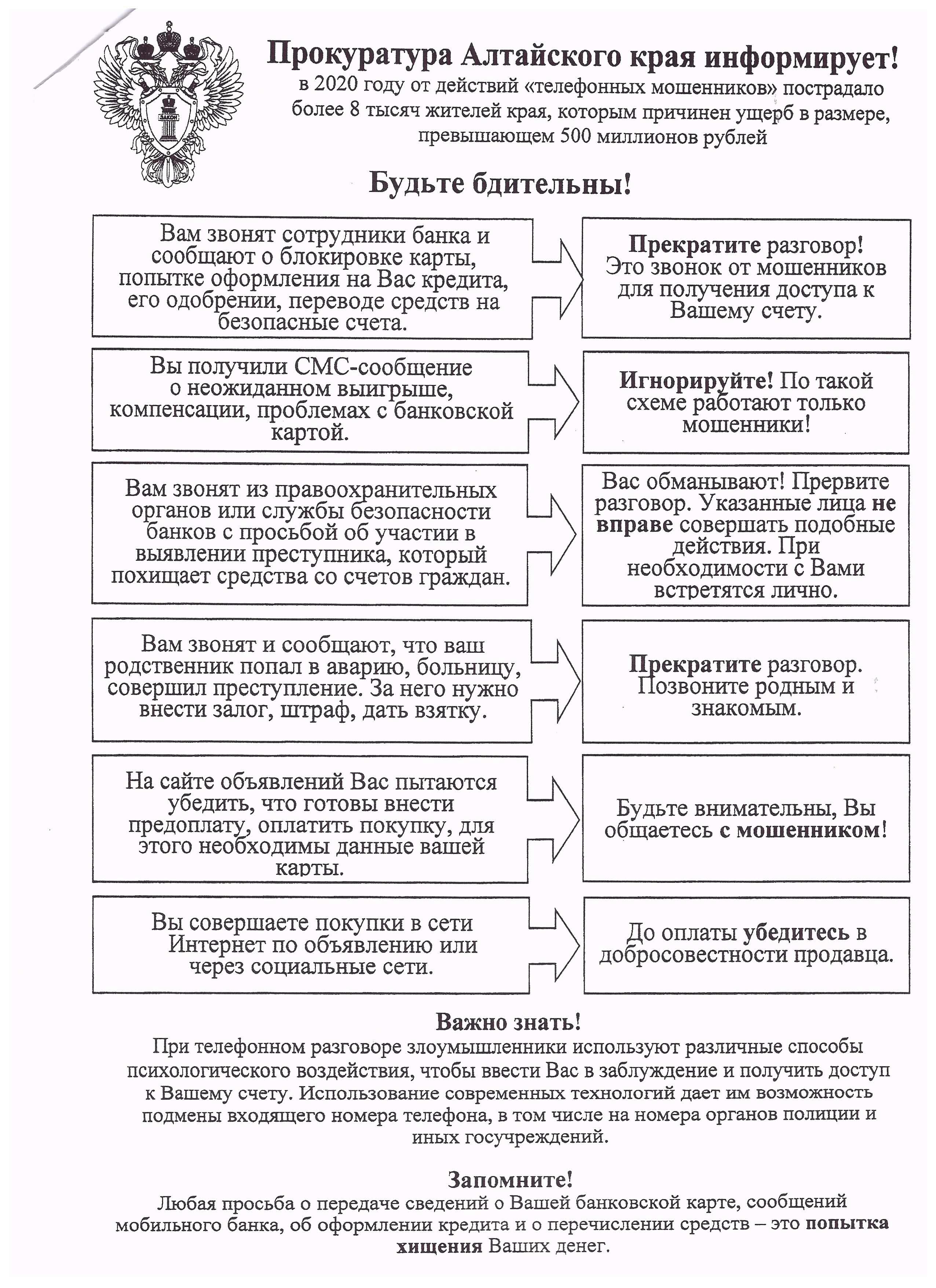 Прокуратура информирует.